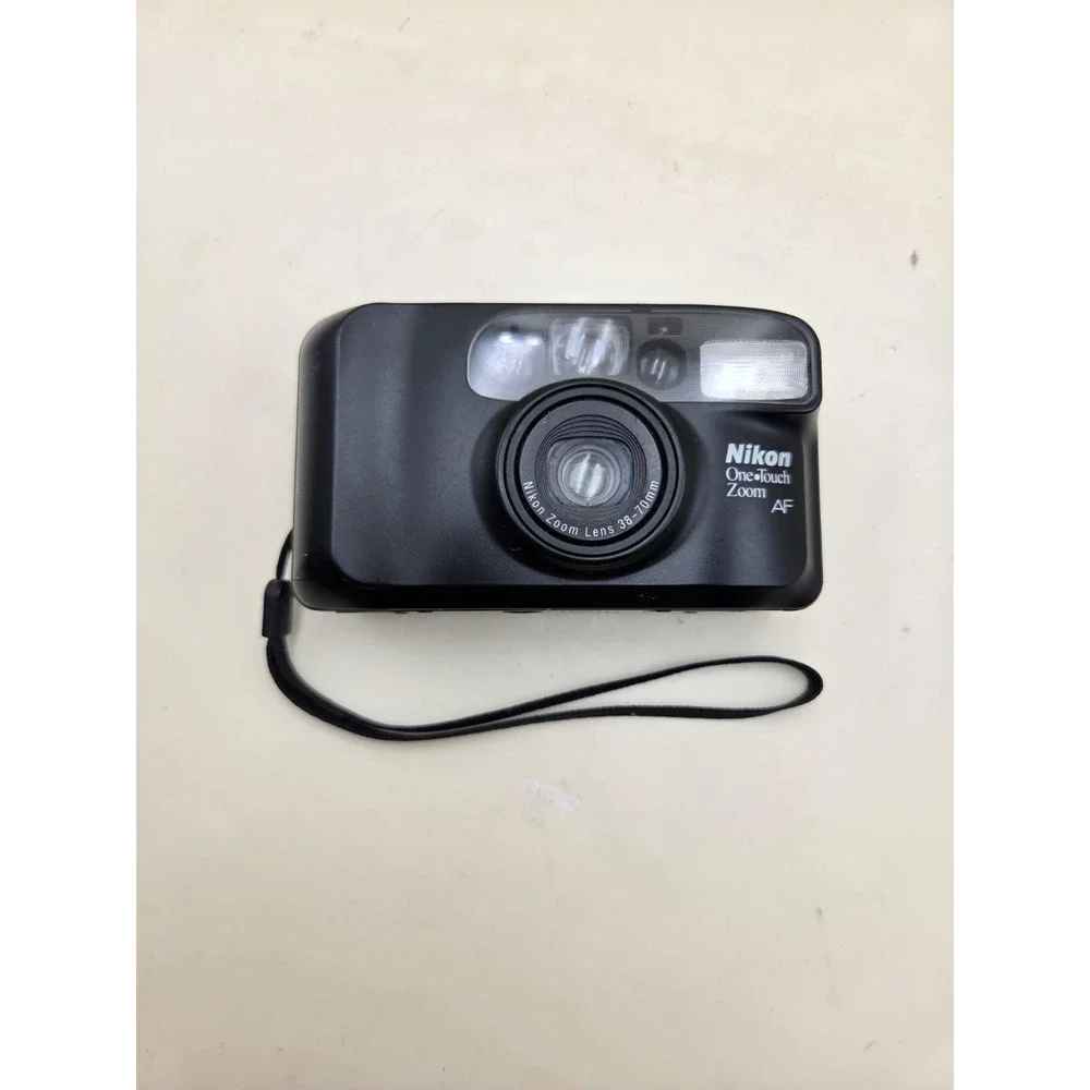 Nikon One Touch Zoom AF Quartz Date 35mm point and shoot film camera Black